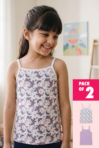 Zivame Girls Camisoles (Pack of 2) - Multicolor — thumbnail 1